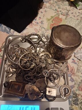 Pure Sterling Silver Lot All Hamarked And Acid Tested  1 Lb Lots Wearable